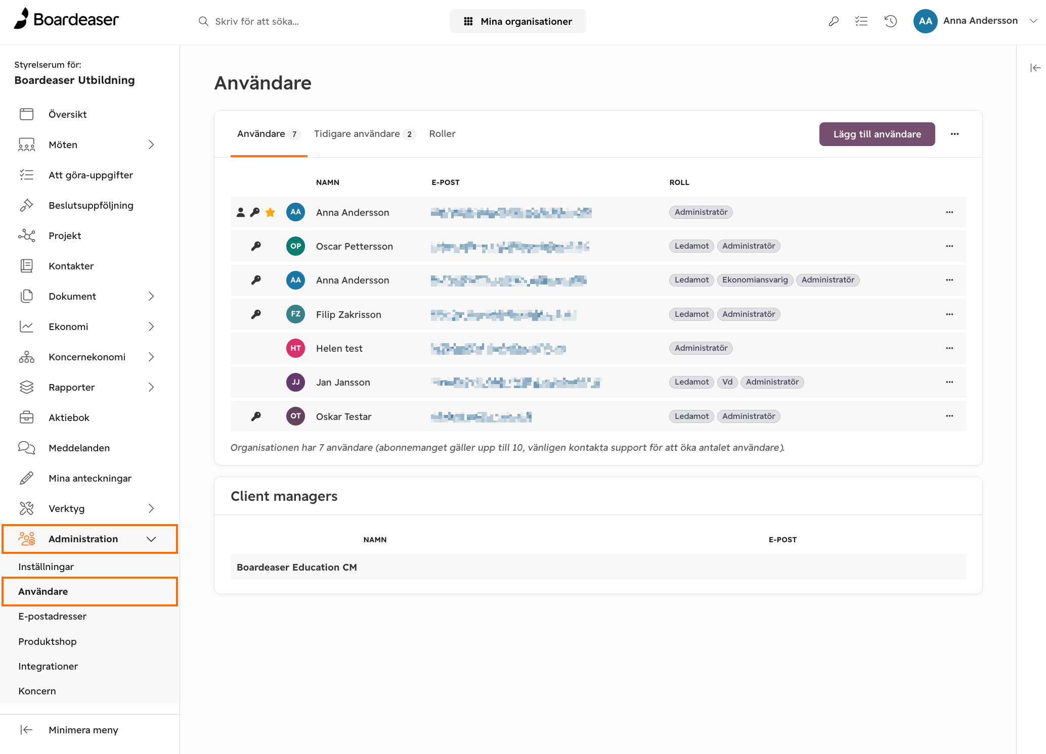 Aktivera anpassade roller i organisation